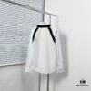 Alexander McQueen Black and White Contrast Color Strap Design Shirt
