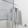 Alexander McQueen Striped Oversized Shirt with Shoulder Draping Detail