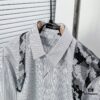 Alexander McQueen Striped Oversized Shirt with Shoulder Draping Detail