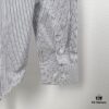 Alexander McQueen Striped Oversized Shirt with Shoulder Draping Detail