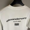 Alexander Wang Super Classic 3D Logo Embossed Foil Print Short Sleeve T-Shirt