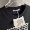 6931a562ccd8ab3d7af99b11 Alexander Wang 3D Logo Letter Graphic Sandblasted Print Short Sleeve T-Shirt