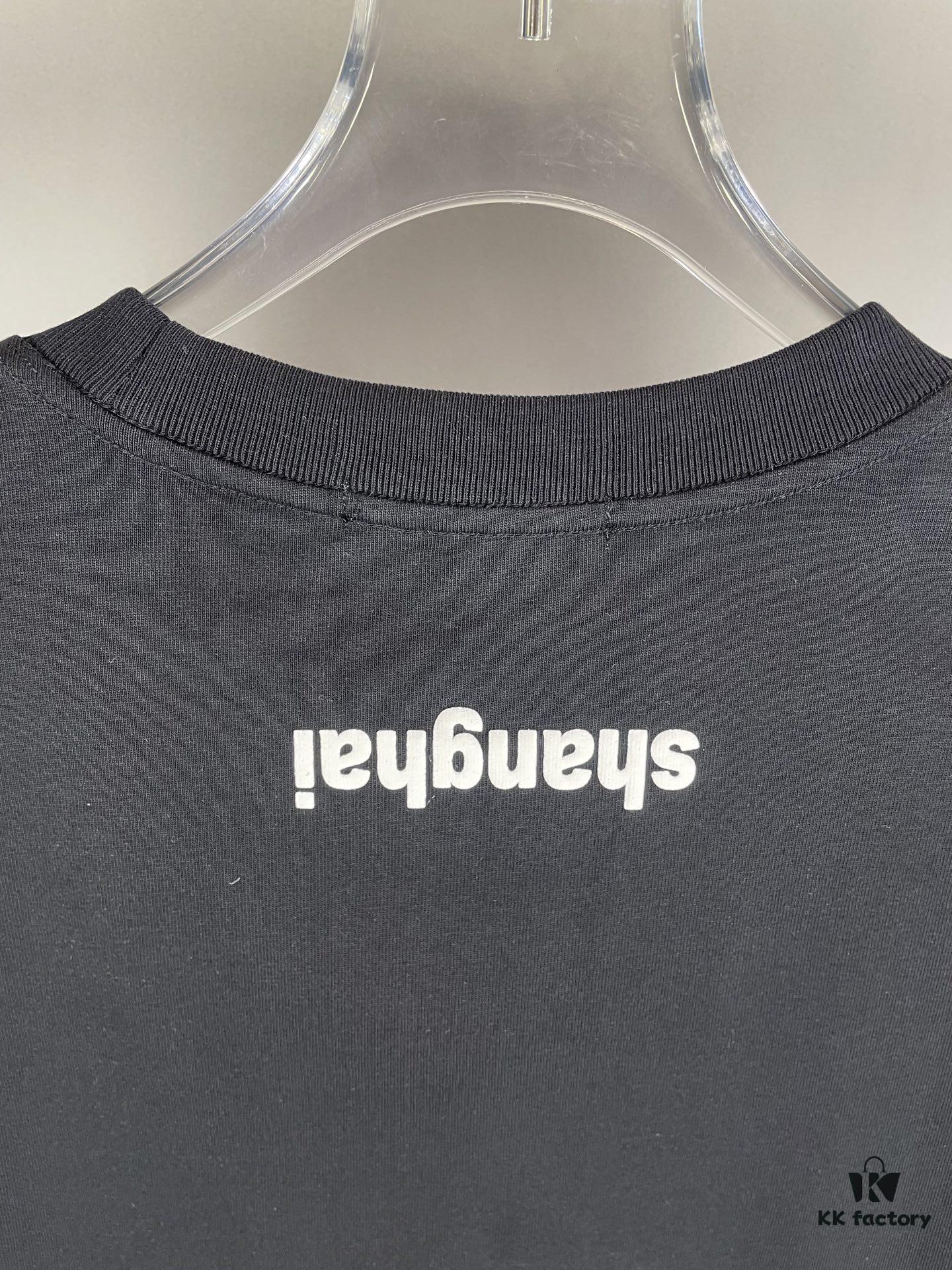 6931a562ccd8ab3d7af99b12 Alexander Wang 3D Logo Letter Graphic Sandblasted Print Short Sleeve T-Shirt