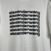 6931a562ccd8ab3d7af99b17 Alexander Wang 3D Logo Letter Sandblasted Embossed Half-Sleeve T-Shirt