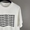 6931a562ccd8ab3d7af99b18 Alexander Wang 3D Logo Letter Sandblasted Embossed Half-Sleeve T-Shirt