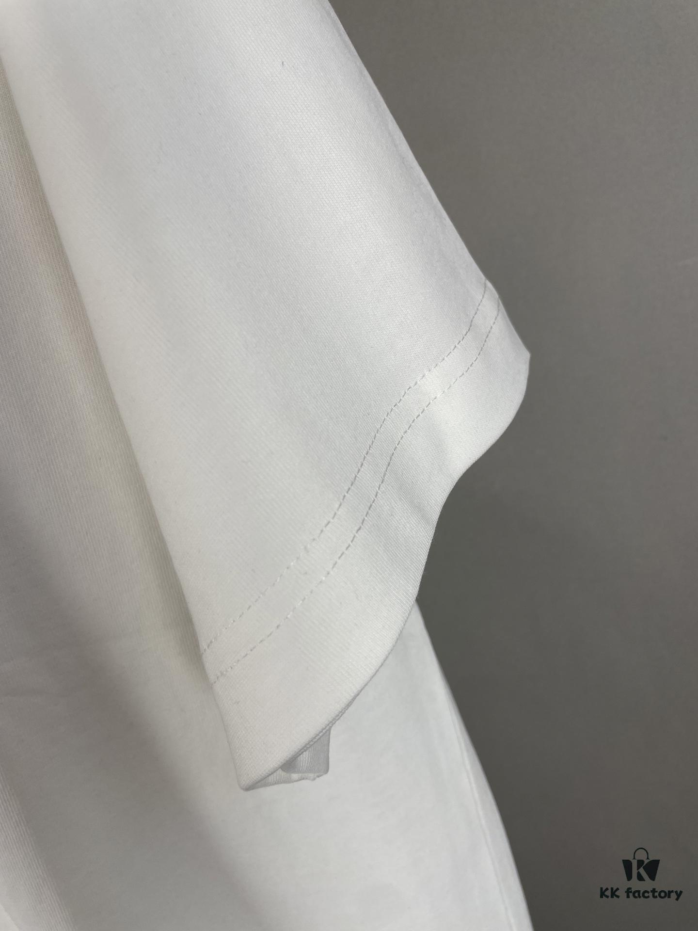6931a562ccd8ab3d7af99b19 Alexander Wang 3D Logo Letter Sandblasted Embossed Half-Sleeve T-Shirt