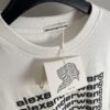 6931a562ccd8ab3d7af99b1a Alexander Wang 3D Logo Letter Sandblasted Embossed Half-Sleeve T-Shirt