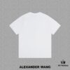 6931a562ccd8ab3d7af99b1f Alexander Wang 2024FW Short Sleeve T-Shirt with Silicone Thick Panel Letter Print, Premium 32s Double Yarn 260g Fabric