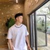 6931a563ccd8ab3d7af99b27 Alexander Wang 2024FW Short Sleeve T-Shirt with Silicone Thick Panel Letter Print, Premium 32s Double Yarn 260g Fabric