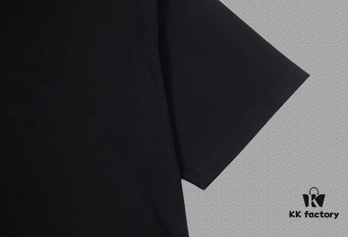 6931a563ccd8ab3d7af99b2e Alexander Wang 2025FW Short Sleeve T-Shirt with Silicone Thick Panel Letter Print, Premium 26s Double Yarn 300g Fabric