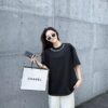 6931a563ccd8ab3d7af99b30 Alexander Wang 2025FW Short Sleeve T-Shirt with Silicone Thick Panel Letter Print, Premium 26s Double Yarn 300g Fabric