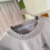 Alexander Wang * alexanderwang 2025 Spring/Summer New Arrival Distressed Letter Logo Print Short-Sleeve T-Shirt Custom 320g Fabric Unisex
