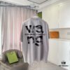 Alexander Wang * alexanderwang 2025 Spring/Summer New Arrival Distressed Letter Logo Print Short-Sleeve T-Shirt Custom 320g Fabric Unisex