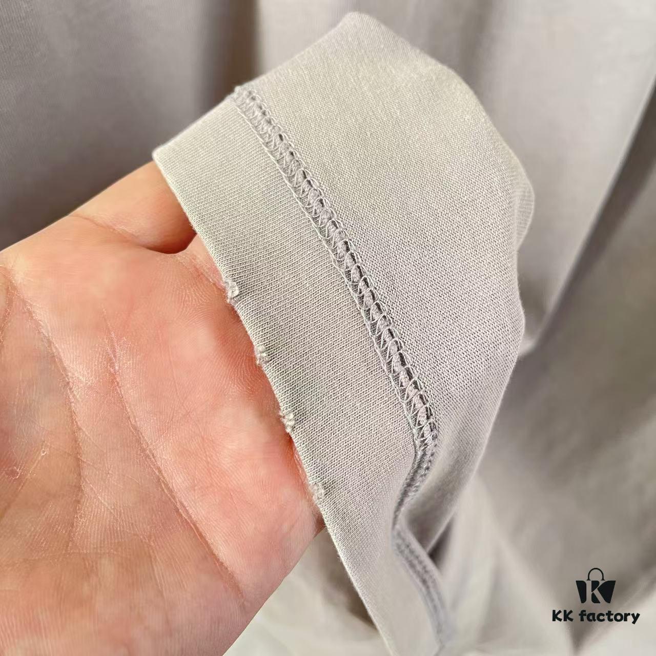 Alexander Wang * alexanderwang 2025 Spring/Summer New Arrival Distressed Letter Logo Print Short-Sleeve T-Shirt Custom 320g Fabric Unisex