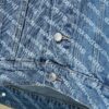 6931a567ccd8ab3d7af99b6f Alex Letter Logo Denim Jacket - Upgraded Arc Hem Design, Fashionable Oversized Fit