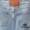 6931a567ccd8ab3d7af99b7c Alex Rhinestone Embellished Curved-Cut Denim Trousers
