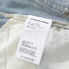6931a567ccd8ab3d7af99b7d Alex Rhinestone Embellished Curved-Cut Denim Trousers