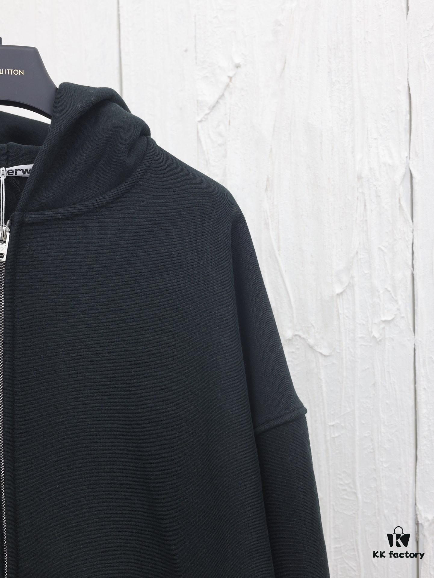 6931a569ccd8ab3d7af99b9b Alexanderwang*/Pressure Mountain King 24 New Arm Logo Oversized Hooded Coat