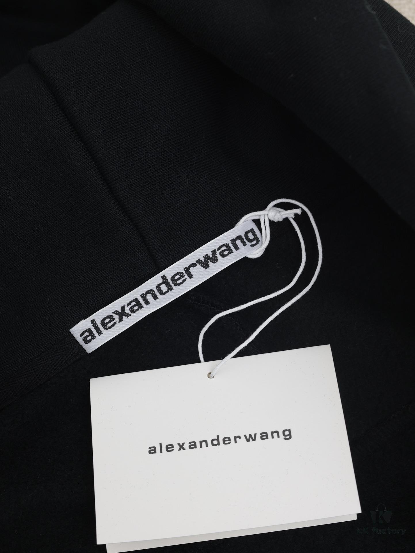 6931a569ccd8ab3d7af99b9f Alexanderwang*/Pressure Mountain King 24 New Arm Logo Oversized Hooded Coat