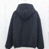 6931a56accd8ab3d7af99bb3 Alexander Wang 2024 New Arm Logo Embroidered Oversized Hooded Jacket with Dual-Zipper Design