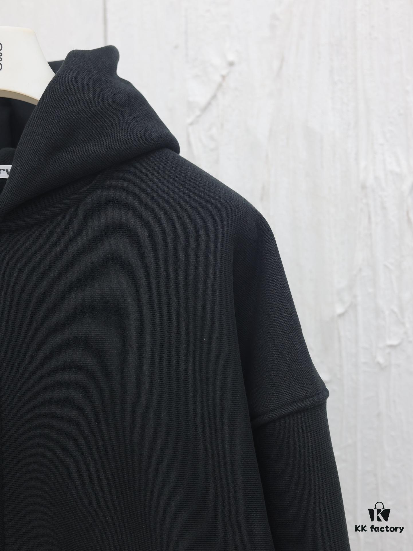 6931a56bccd8ab3d7af99bb5 Alexander Wang 2024 New Arm Logo Embroidered Oversized Hooded Jacket with Dual-Zipper Design