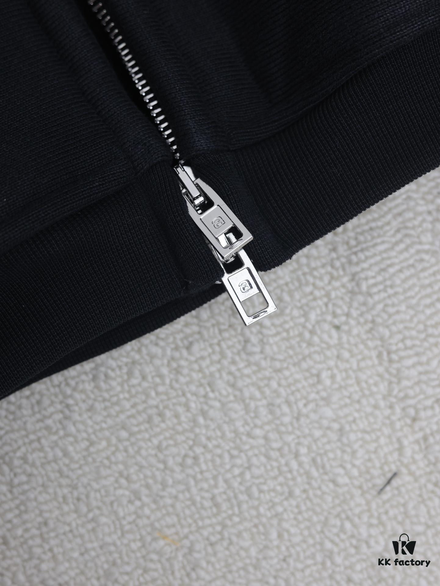 6931a56bccd8ab3d7af99bb8 Alexander Wang 2024 New Arm Logo Embroidered Oversized Hooded Jacket with Dual-Zipper Design