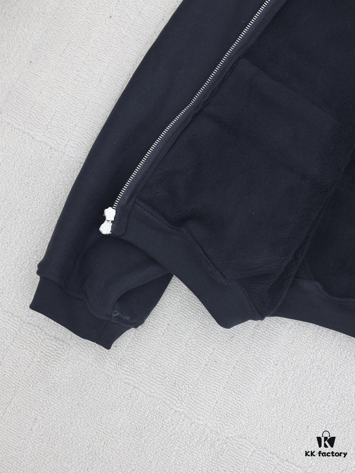 6931a56bccd8ab3d7af99bb9 Alexander Wang 2024 New Arm Logo Embroidered Oversized Hooded Jacket with Dual-Zipper Design