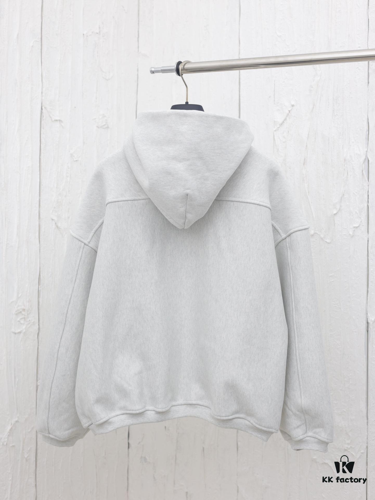 6931a56bccd8ab3d7af99bc0 Alexander Wang 2024 New Arm Logo Embroidered Oversized Hooded Jacket with Dual-Zipper Design