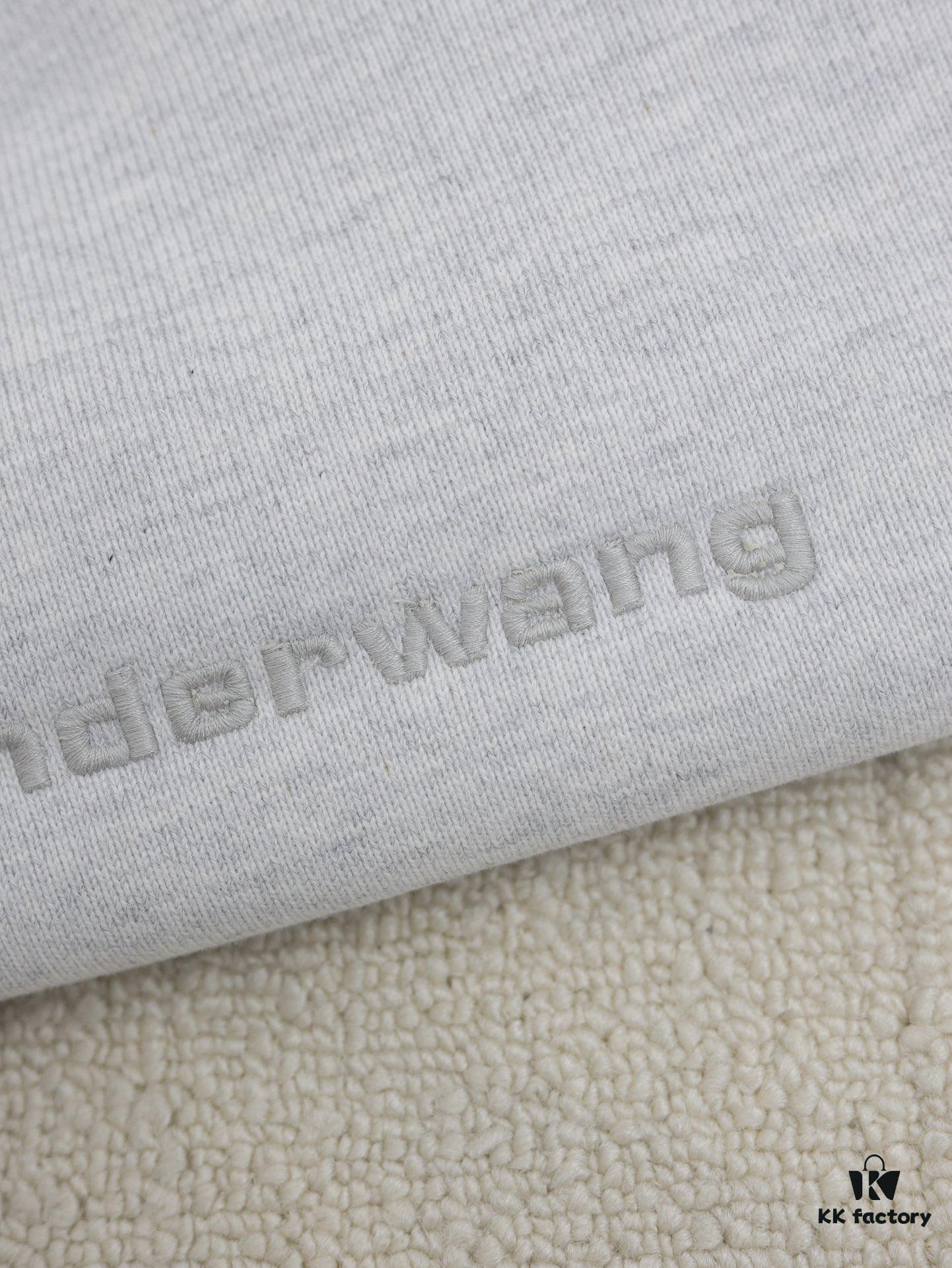 6931a56bccd8ab3d7af99bc5 Alexander Wang 2024 New Arm Logo Embroidered Oversized Hooded Jacket with Dual-Zipper Design