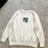 6931a56cccd8ab3d7af99bc9 New Arrival Knitwear - Wang King 3D Embossed Logo Pullover Sweater with Custom Knitting Fabric