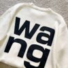 6931a56cccd8ab3d7af99bce New Arrival Knitwear - Wang King 3D Embossed Logo Pullover Sweater with Custom Knitting Fabric