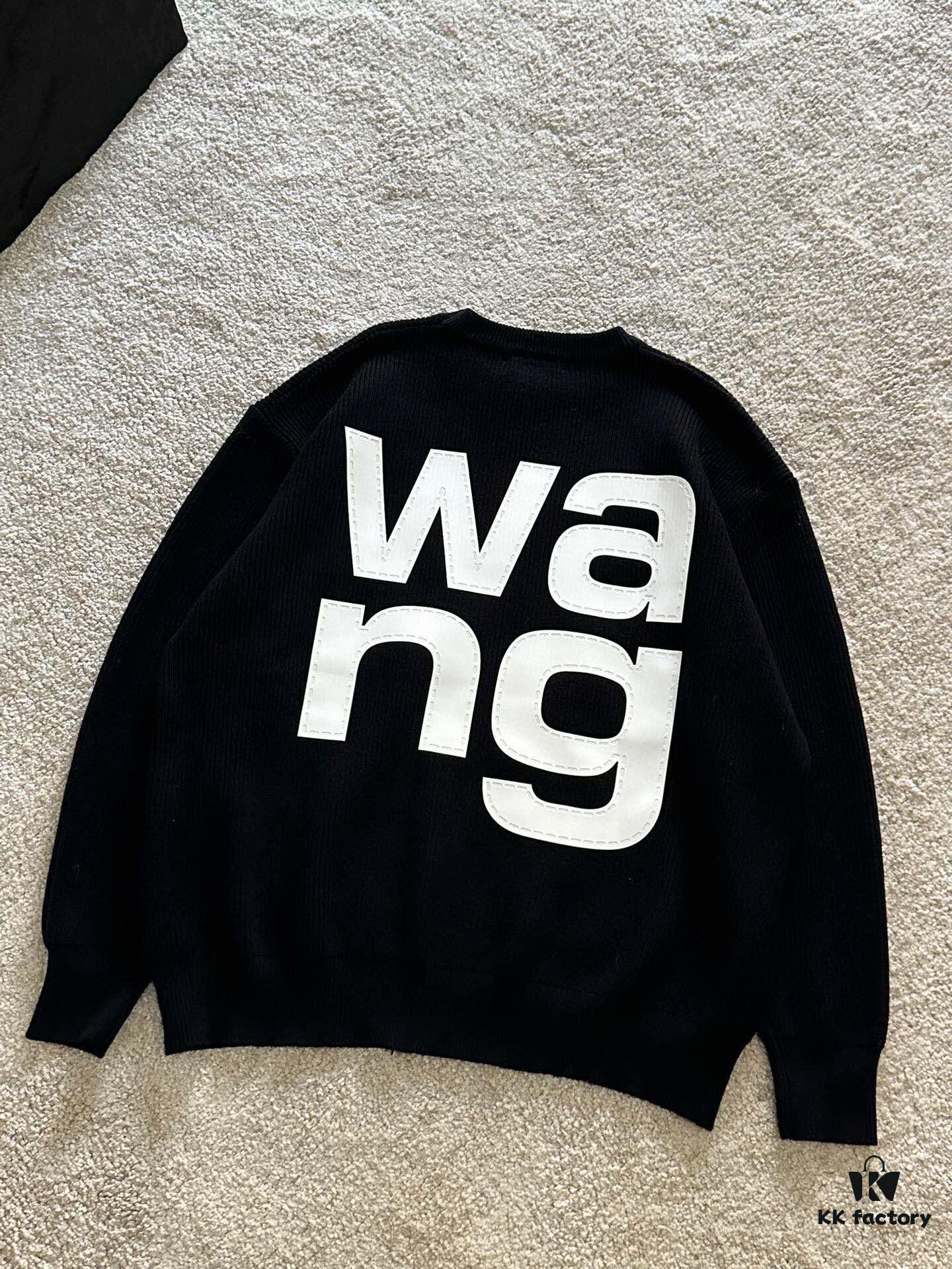 6931a56cccd8ab3d7af99bd3 New Arrival Knitwear - Wang King 3D Embossed Logo Pullover Sweater with Custom Knitting Fabric Technology