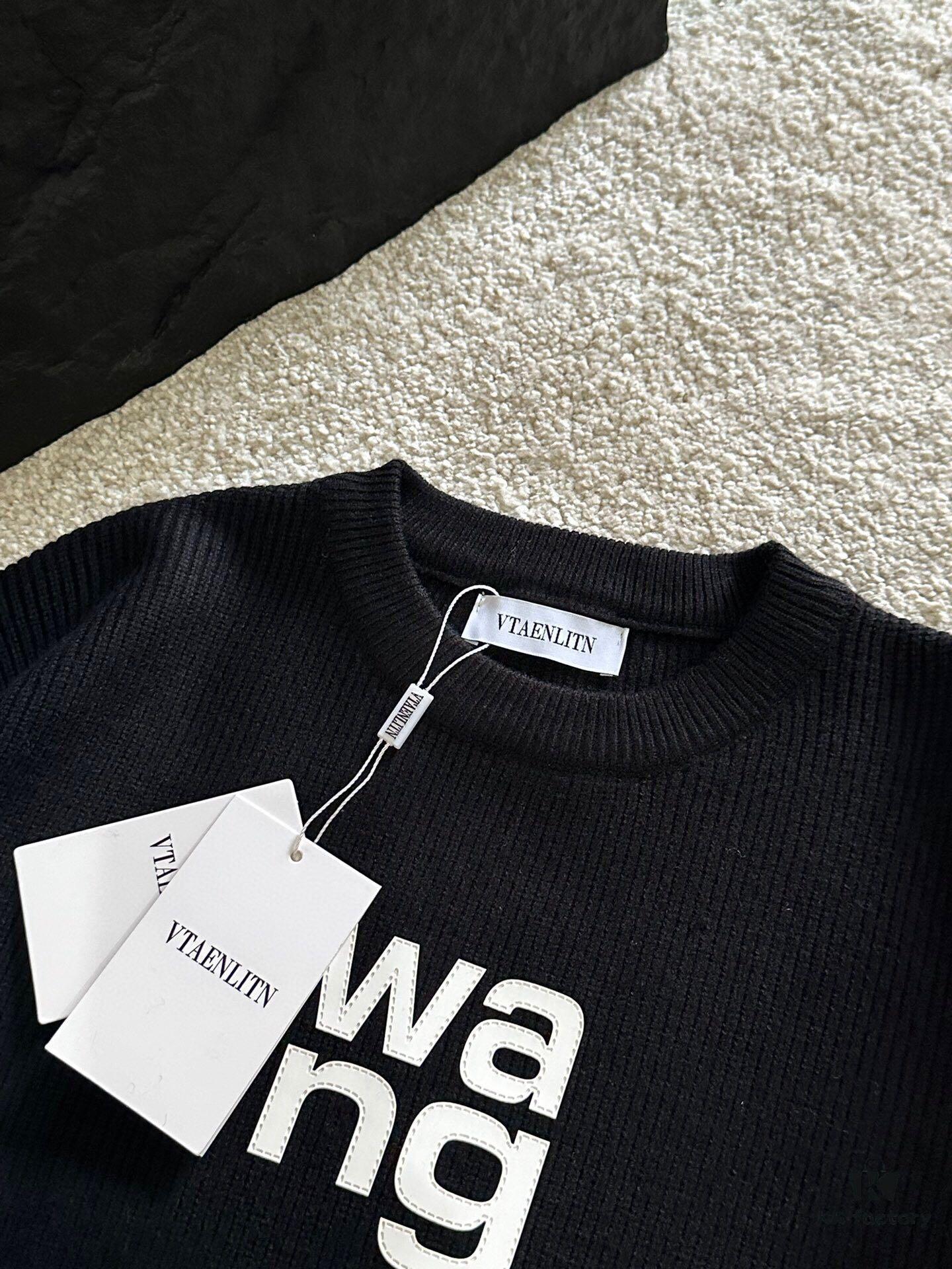 6931a56cccd8ab3d7af99bd6 New Arrival Knitwear - Wang King 3D Embossed Logo Pullover Sweater with Custom Knitting Fabric Technology