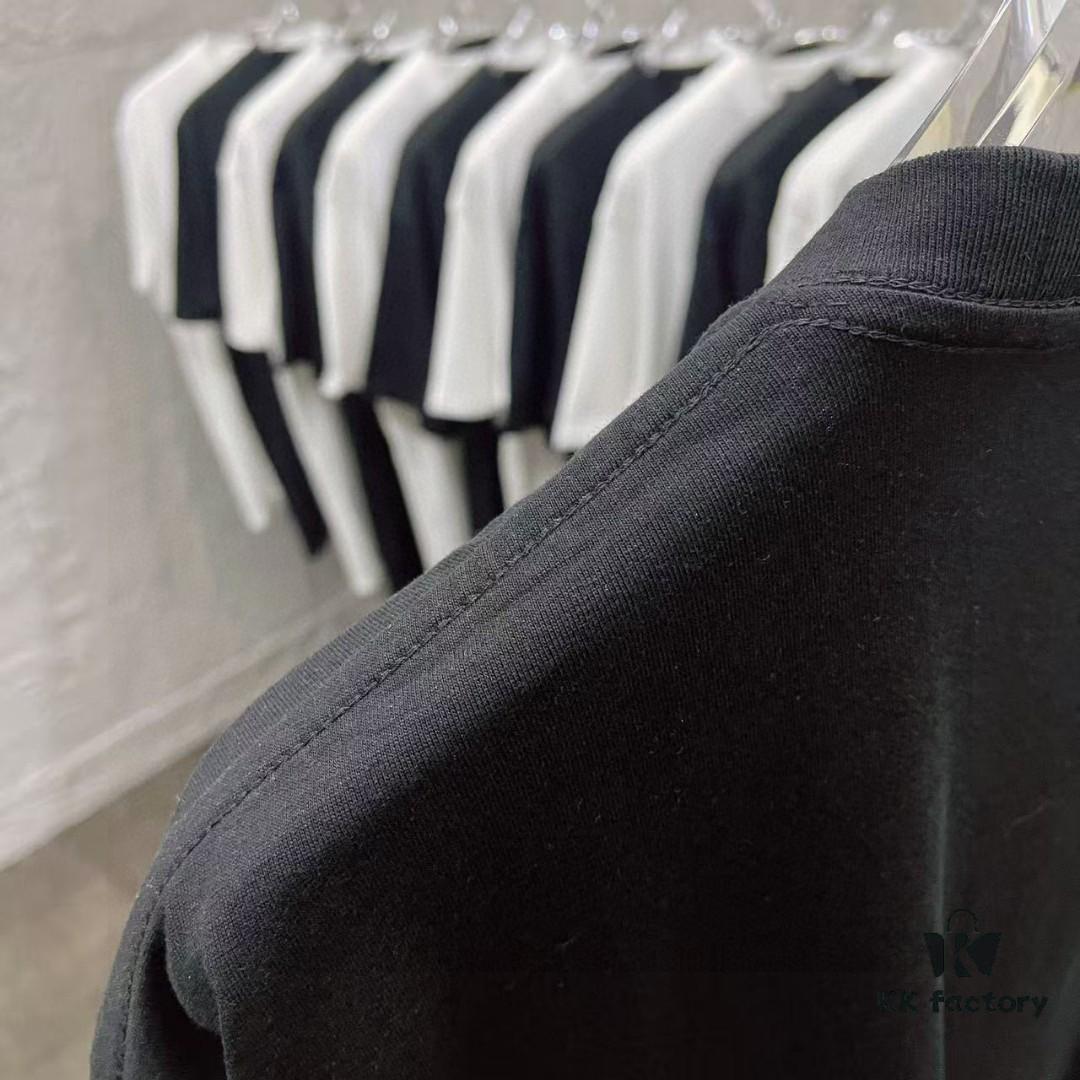 Alexander Wang 2025 Spring/Summer New Arrival Letter Logo Print Custom 300g Fabric Short Sleeve T-Shirt Unisex