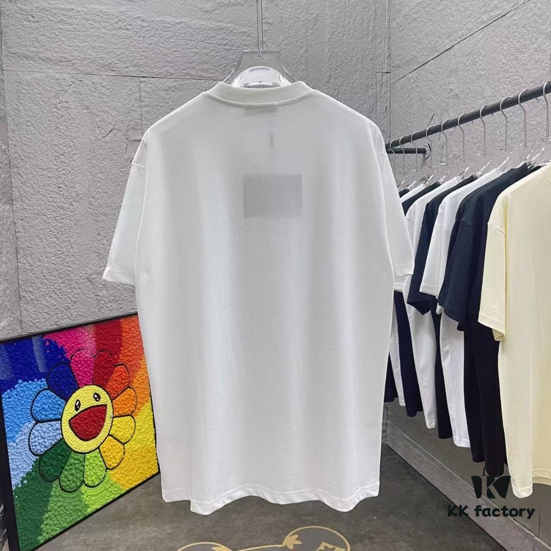 Alexander Wang * alexanderwang 2025 Spring/Summer New Arrival Letter Logo Print Custom Fabric 300g Short Sleeve T-Shirt Unisex
