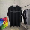 Alexander Wang 2025 Spring/Summer New Arrival Letter Logo Print Custom 300g Fabric Short Sleeve T-Shirt Unisex