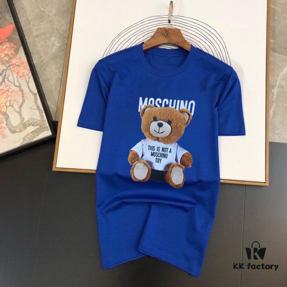 6931a574ccd8ab3d7af99c2e MOSCHINO Men's Casual Short-Sleeve T-Shirt, Premium Custom Logo Design, Imported Silk-Cotton Fabric, 2025 Spring/Summer New Arrival