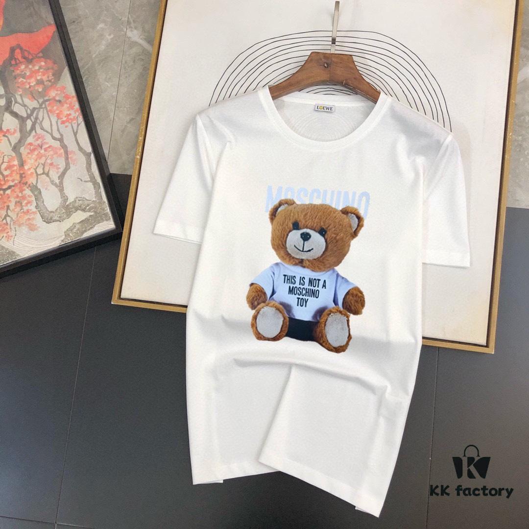 6931a574ccd8ab3d7af99c31 MOSCHINO Men's Casual Short-Sleeve T-Shirt, Premium Custom Logo Design, Imported Silk-Cotton Fabric, 2025 Spring/Summer New Arrival