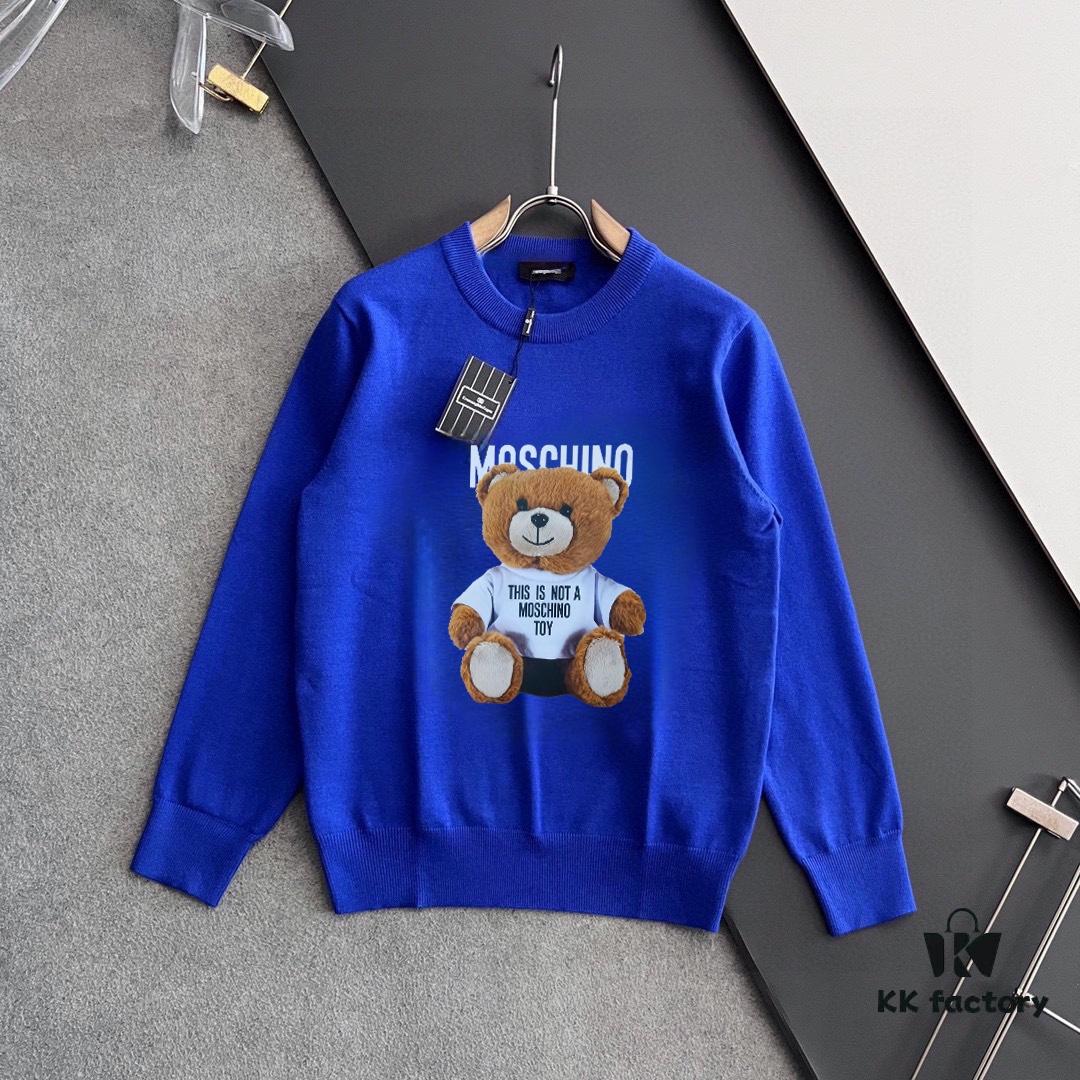 6931a575ccd8ab3d7af99c40 MOSCHINO Autumn/Winter Classic Crew Neck Wool Pullover, 2025 New Arrival, Slim Fit, Premium Blend Fabric, Timeless Style