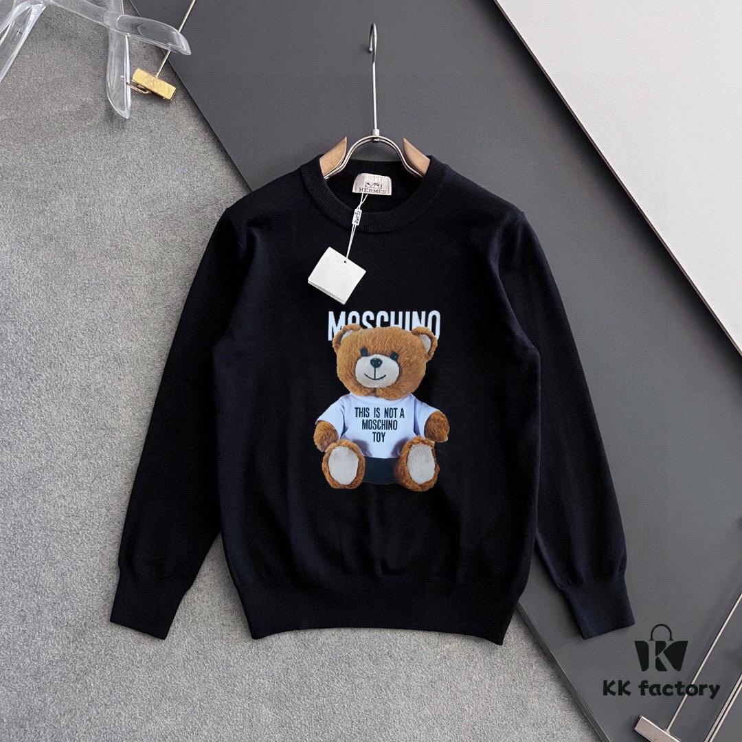 6931a575ccd8ab3d7af99c41 MOSCHINO Autumn/Winter Classic Crew Neck Wool Pullover, 2025 New Arrival, Slim Fit, Premium Blend Fabric, Timeless Style