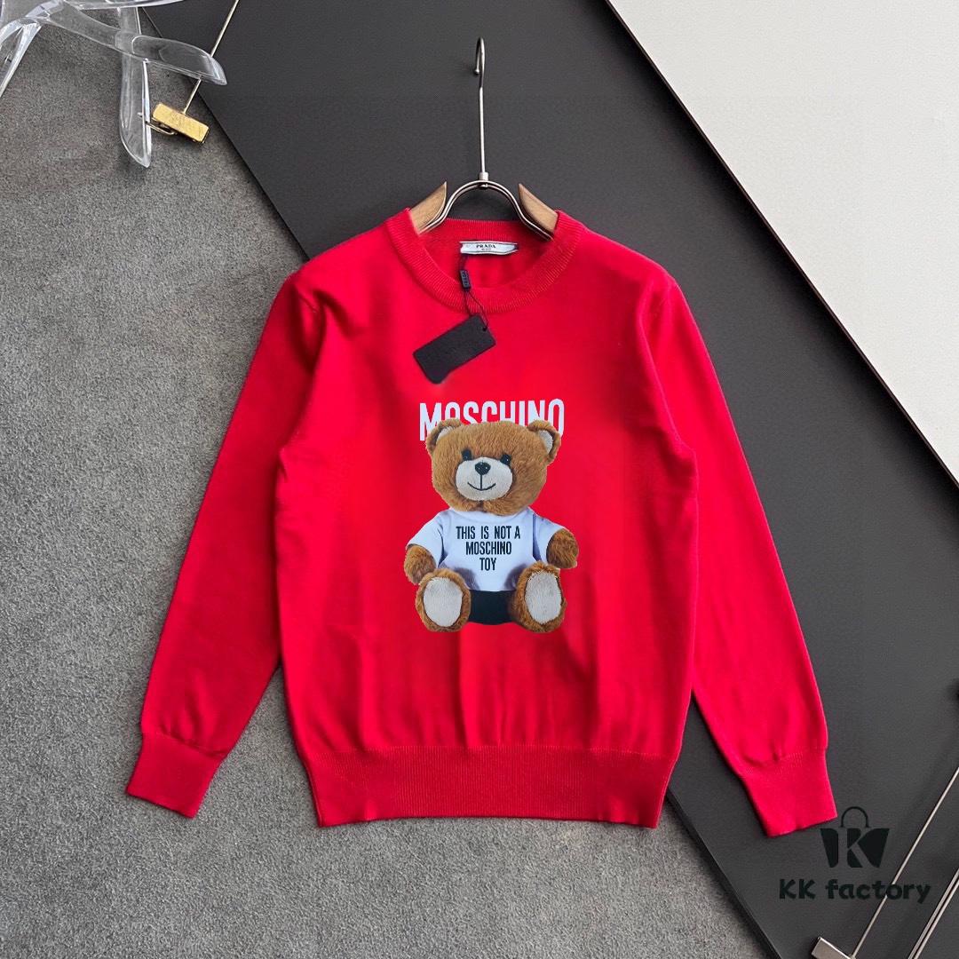 6931a575ccd8ab3d7af99c42 MOSCHINO Autumn/Winter Classic Crew Neck Wool Pullover, 2025 New Arrival, Slim Fit, Premium Blend Fabric, Timeless Style