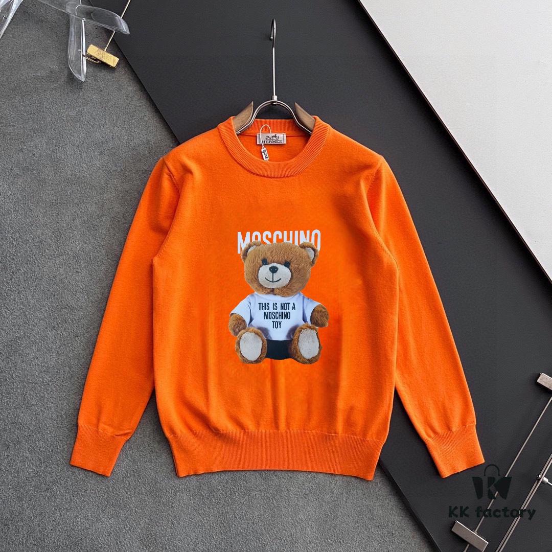 6931a575ccd8ab3d7af99c43 MOSCHINO Autumn/Winter Classic Crew Neck Wool Pullover, 2025 New Arrival, Slim Fit, Premium Blend Fabric, Timeless Style