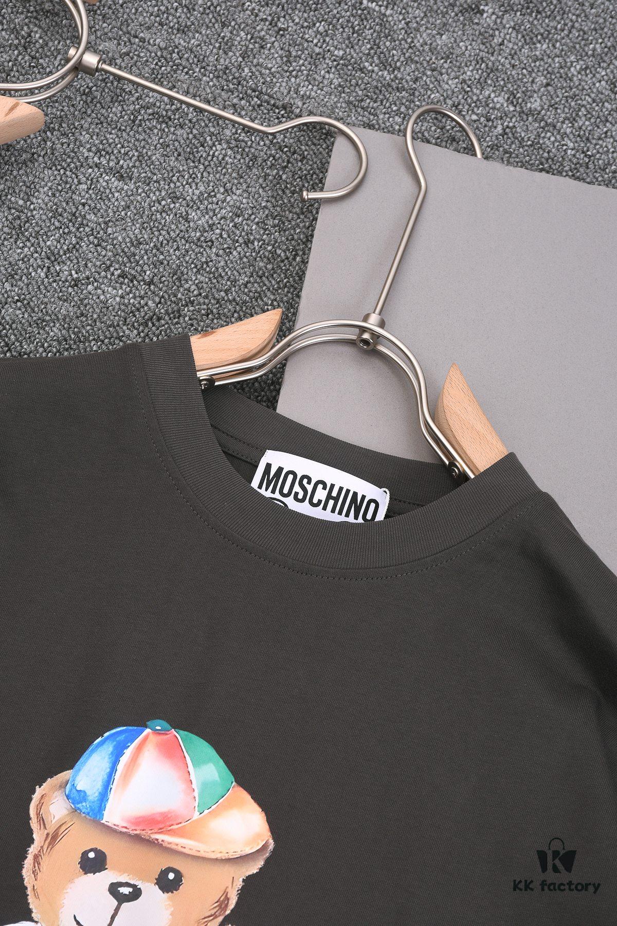 6931a576ccd8ab3d7af99c53 New Arrival 25S Moschino Digital Print T-Shirt, Premium Cotton Washed Fabric, Unisex Loose Fit, Soft and Comfortable, Fashionable Streetwear