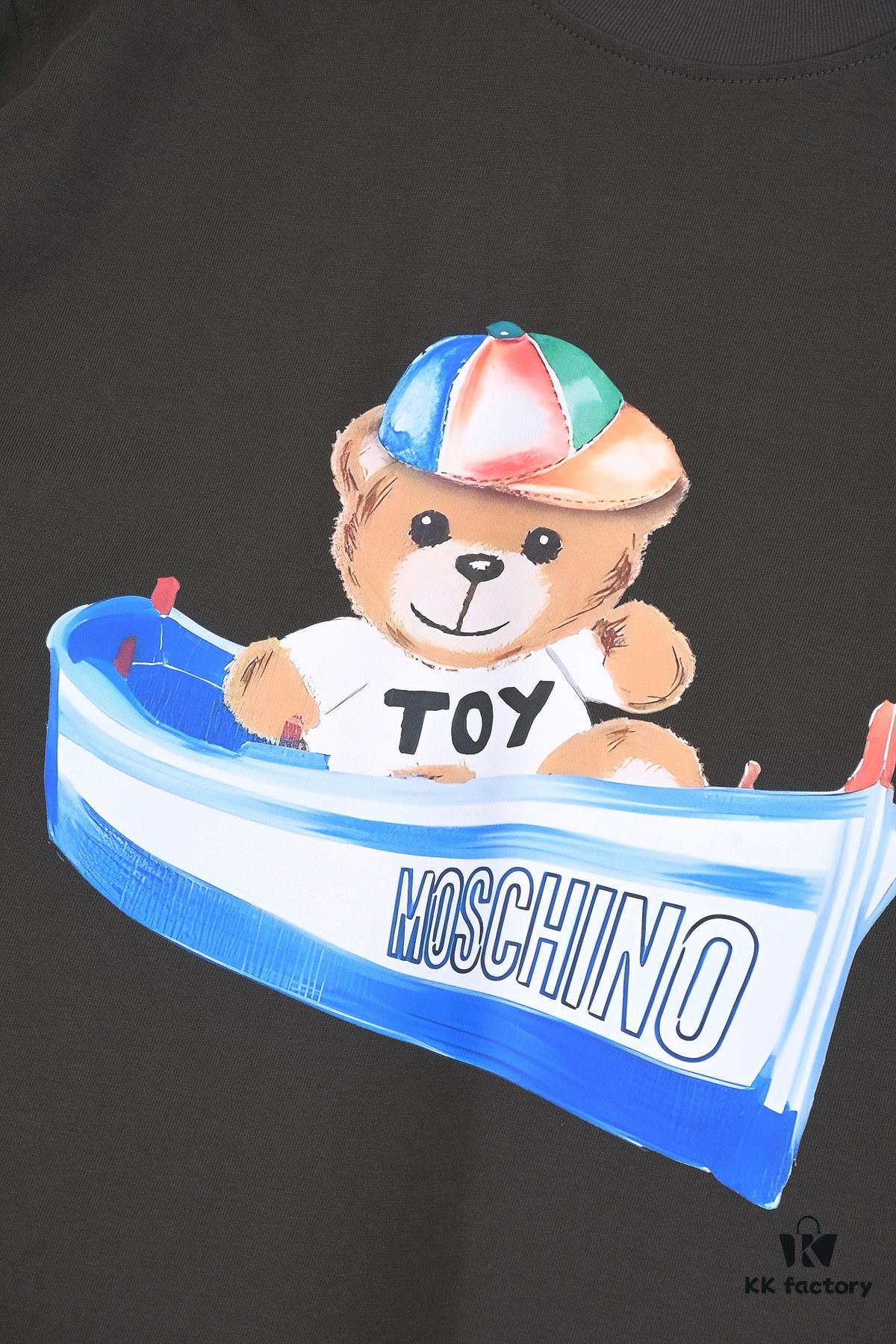 6931a576ccd8ab3d7af99c55 New Arrival 25S Moschino Digital Print T-Shirt, Premium Cotton Washed Fabric, Unisex Loose Fit, Soft and Comfortable, Fashionable Streetwear
