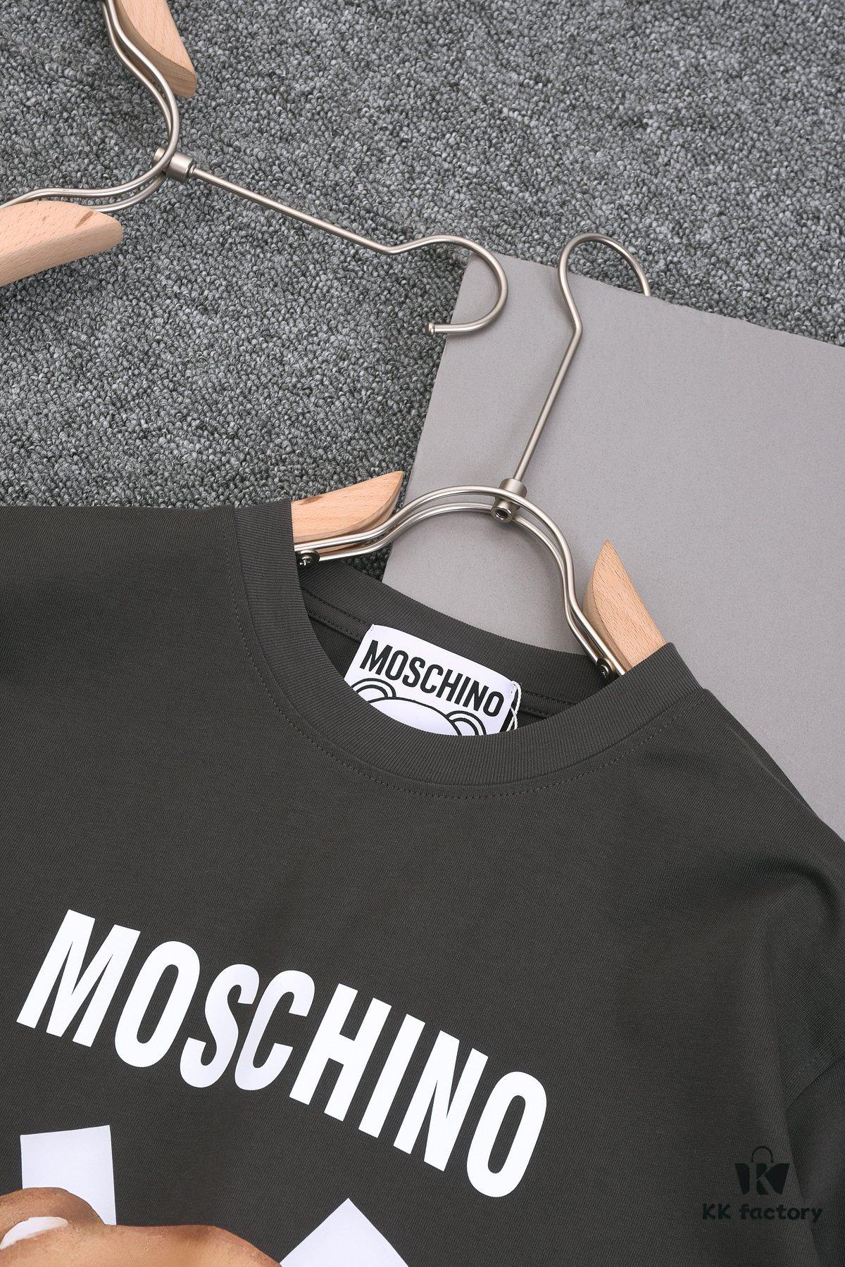 6931a577ccd8ab3d7af99c65 New Arrival 25S Moschino Digital Print T-Shirt, Premium Cotton Washed Fabric, Unisex Loose Fit, Soft and Comfortable, Fashionable for Youthful Style
