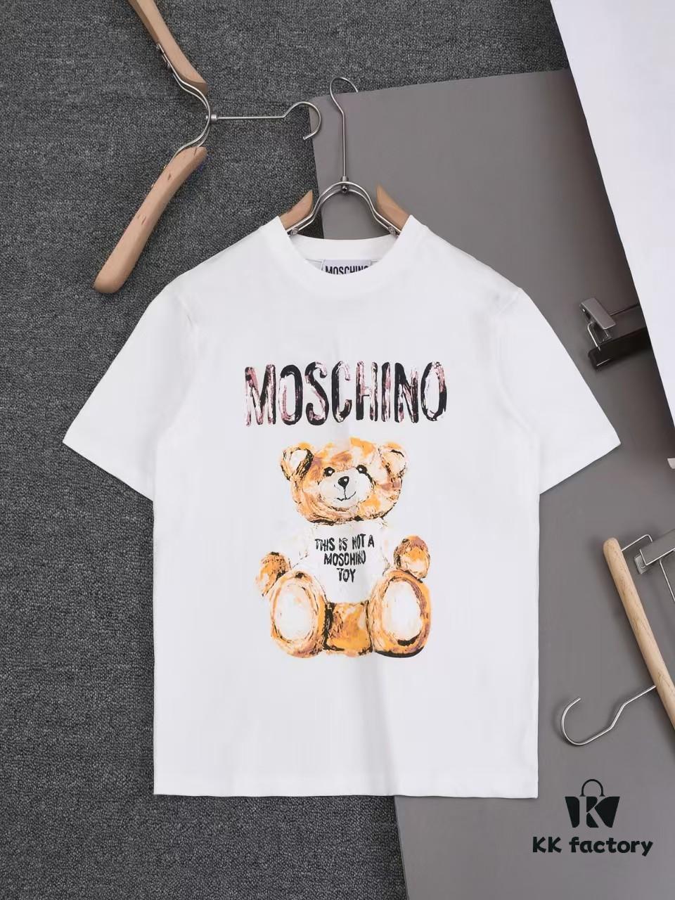 6931a579ccd8ab3d7af99c91 New Arrival Moschino Print T-Shirt, Minimalist Fashion Design with Comfortable Color Matching, Premium 260gsm Pre-washed 100% Cotton Fabric, Soft and Skin-friendly Unisex Tee
