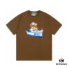 6931a57bccd8ab3d7af99cb4 Moschino 2025 New Arrival Cute Series Rainbow Bear Hat Letter Logo Unisex Short Sleeve T-Shirt