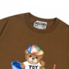 6931a57bccd8ab3d7af99cb7 Moschino 2025 New Arrival Cute Series Rainbow Bear Hat Letter Logo Unisex Short Sleeve T-Shirt