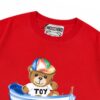 Moschino 2025 New Arrival Cute Collection Rainbow Bear Letter Logo Unisex Short Sleeve T-Shirt