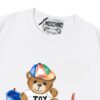 6931a57dccd8ab3d7af99cd7 Moschino 2025 New Arrival Cute Rainbow Bear Logo Unisex Short Sleeve T-Shirt
